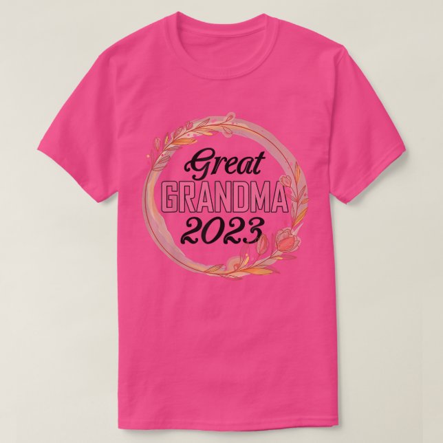 Great grandma 2023 For Pregnancy Announcement Gift T-Shirt (Design Front)