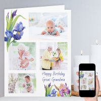 Great Grandma 4 Photo Spring Flowers Birthday