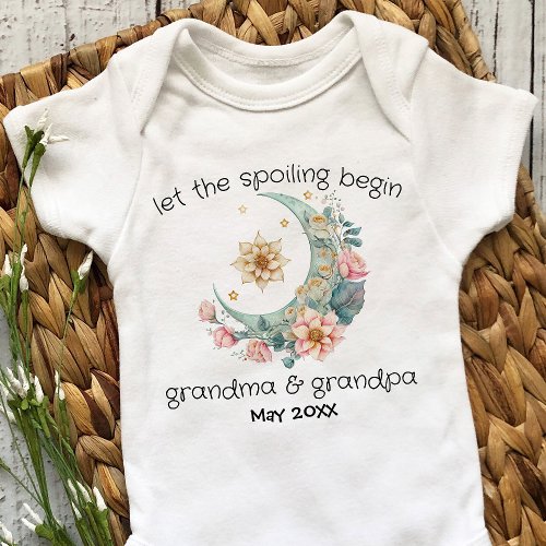 Great Grandma Baby Announcement Customized Reveal Baby Bodysuit