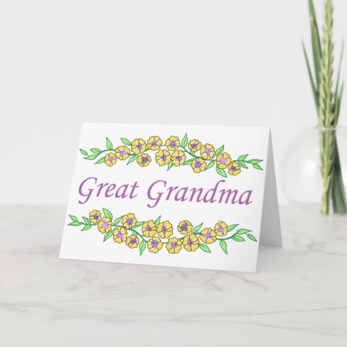 Great Grandma Card