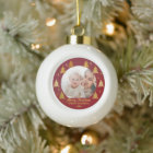 Great Grandma Christmas Photo Red and Gold