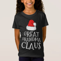 Great Grandma Claus Christmas Hat Family Matching