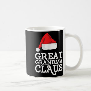 Great Grandma Claus Christmas Santa's Hat Pajama F Coffee Mug