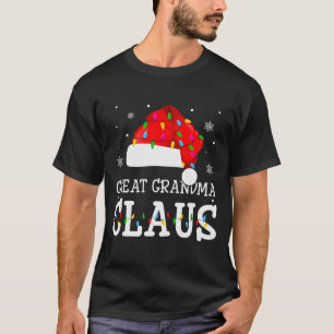 Great Grandma Claus Cool Holiday Matching Pajamas T-Shirt