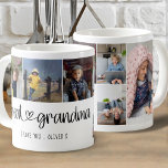 Great Grandma Cute Lettering I Love You 6 Photo Coffee Mug<br><div class="desc">A gift for your great grandma. This photo mug is lettered with "great grandma" in whimsical typography, linked with a love heart and you can personalize with your name and message, such as I love you. The photo template is set up for you to add 6 of your favorite photos...</div>