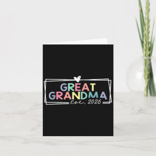 Great Grandma Est 2026 Promoted To Great Grandma Card