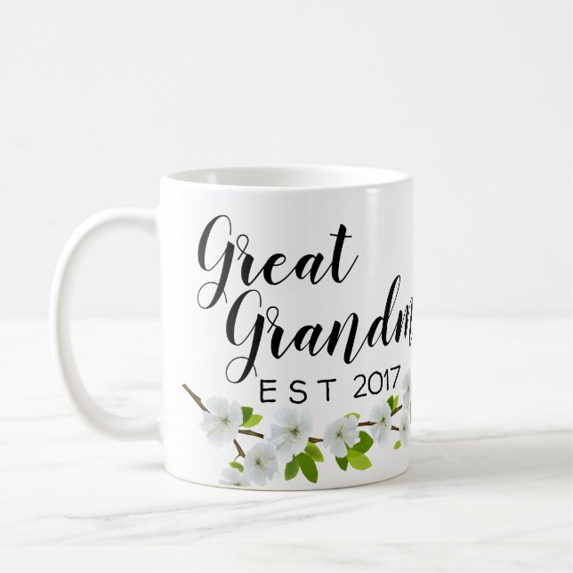 great grandma est coffee mug (Left)