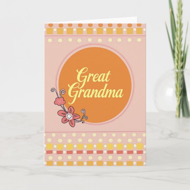 Great Grandma Graphic Design Card (Front)