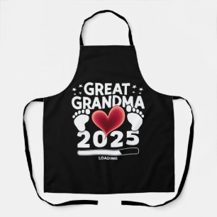 Great grandma Loading 2025 Pregnancy Announcement Apron