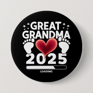 Great grandma Loading 2025 Pregnancy Announcement Button