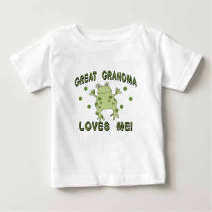 Great Grandma Loves Me Frog Baby T-Shirt