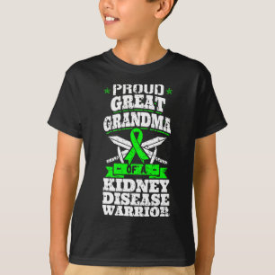 Great Grandma Of A Kidney Disease Warrior Renal Ck T-Shirt