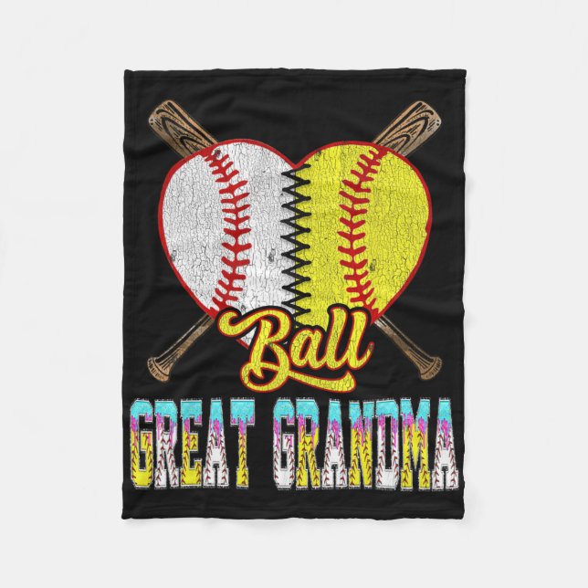 Great Grandma Of Both Half Sell Softll Ice Cream D Fleece Blanket (Front)