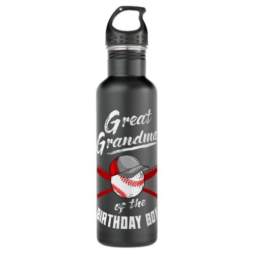 Great Grandma Of The Birthday Boy Train Bday Famil Stainless Steel Water Bottle