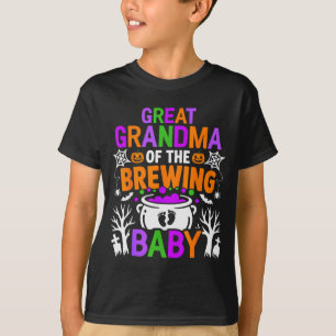 Great Grandma Of The Brewing Baby Halloween Costum T-Shirt