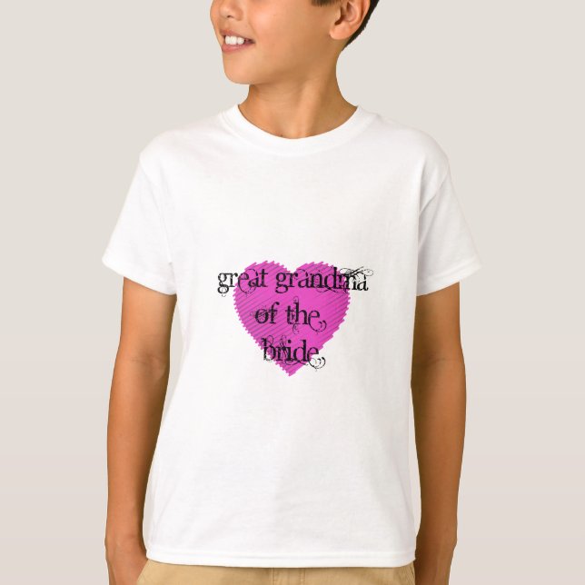 Great Grandma of the Bride T-Shirt (Front)