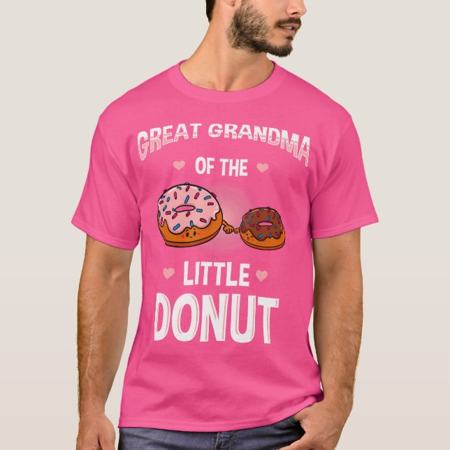 Great Grandma Of The Little Donut Gender Reveal Pa T-Shirt (Front)
