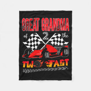 Great Grandma Of The Two Fast 2nd Birthday Boy Fleece Blanket