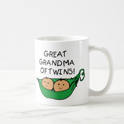 Great Grandma of Twins Pod Coffee Mug
