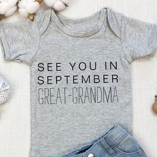Great_Grandma Personalized Pregnancy Announcement Baby Bodysuit