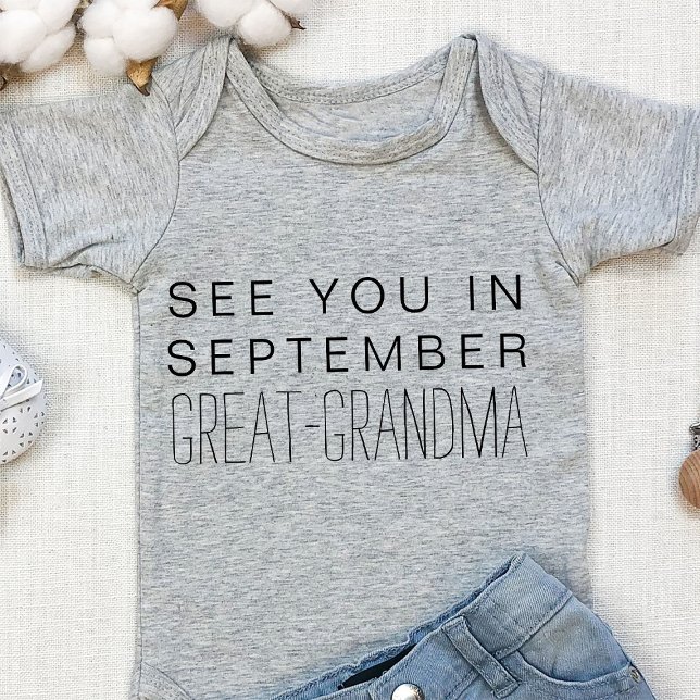 Great-Grandma Personalized Pregnancy Announcement Baby Bodysuit (Creator Uploaded)