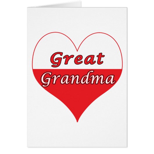 Great Grandma Polish Heart (Front)