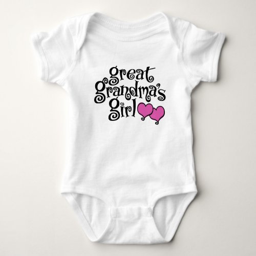 Great Grandmas Girl Baby Bodysuit