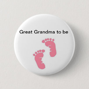 Great Grandma to be Button