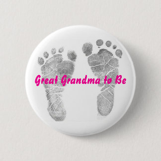 Great Grandma to Be Button
