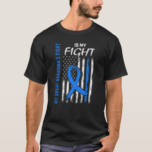 Great Grandma Type 2 Diabetes Awareness American F T-Shirt
