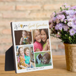 Great Grandma We Love You | Grandkids 4 Photo   Plaque<br><div class="desc">Great Grandma We Love You | Grandkids 4 Photo Collage Plaque -- Make your own 4 picture frame  personalized with 4 favorite grandchildren photos and names.	
Makes a treasured keepsake gift for great grandmother for Christmas , birthday, mother's day, grandparents day and other special days.</div>