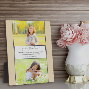 Great Grandma We love you Poem Custom 2 Photo Plaque