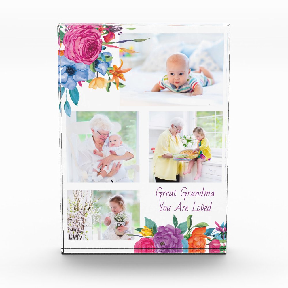 Discover Custom Great Grandma You are Loved Photo Block