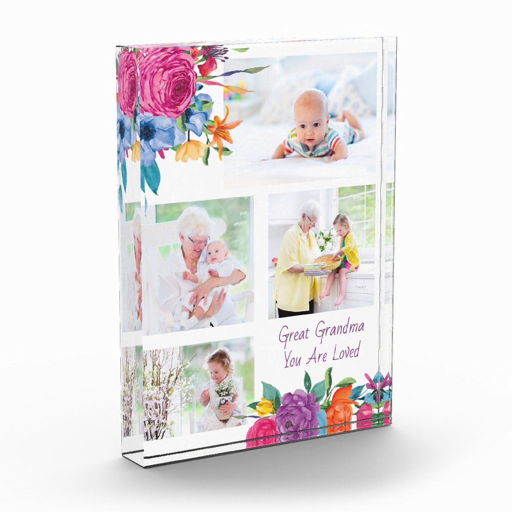 Discover Custom Great Grandma You are Loved Photo Block