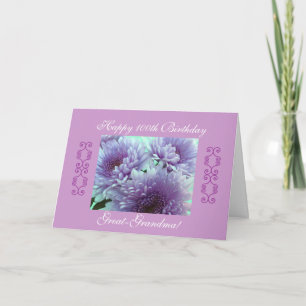 Great-grandma's 100th birthday card