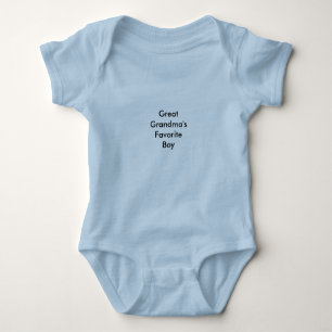 Great Grandmas Favorite Boy Baby Bodysuit