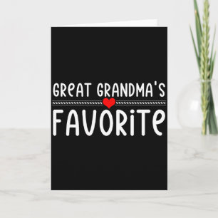 Great Grandmas Favorite  Card