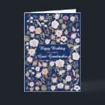 Great Grandmother Birthday Scattered Flowers  Card<br><div class="desc">Happy birthday to your great grandmother. This birthday card captures the timeless beauty of roses in full bloom,  intertwined with graceful leaves. The design evokes a sense of classic charm and elegance,  making it a wonderful way to convey your warmest birthday greetings to someone special.</div>