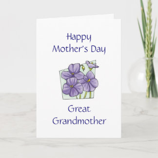 Great Grandmother Mothers Day Card