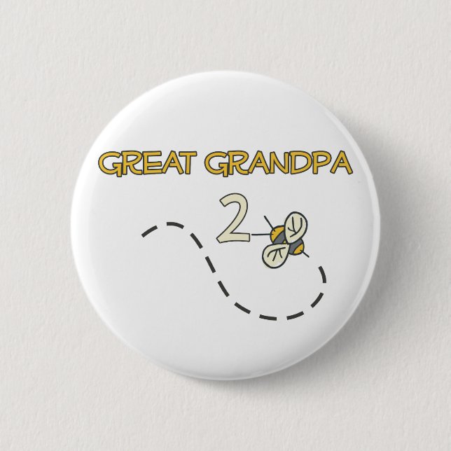 Great Grandpa 2 Bee Button (Front)