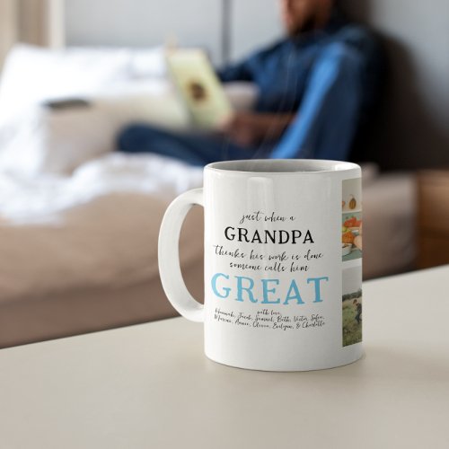 Great Grandpa  6 Photo Family Coffee Mug