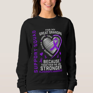 Great Grandpa Alzheimers Awareness Supporter Produ Sweatshirt