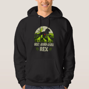 Great Grandpa Dinosaur T Rex Great Grandpasaurus 4 Hoodie