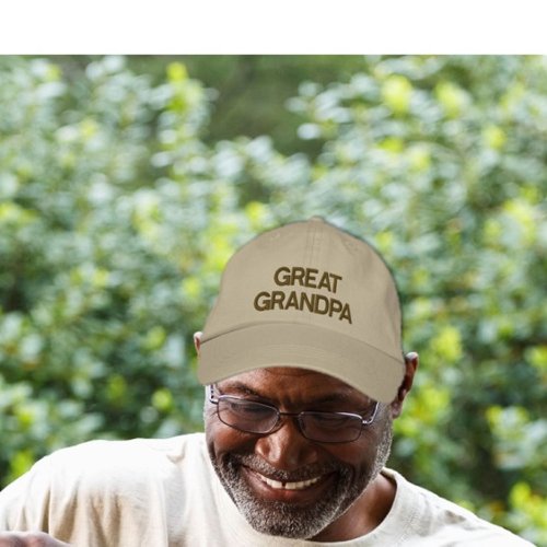 Great Grandpa embroidered cap