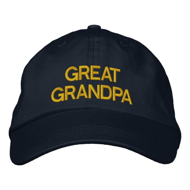 Great Grandpa embroidered cap (Front)