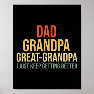 Great Grandpa For Fathers Day  Poster
