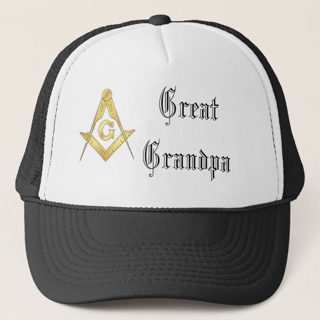 "Great Grandpa Masonic Symbol" Trucker Hat (Front)