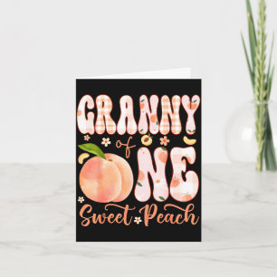 Great grandpa of one sweet peach 1st birthday girl card