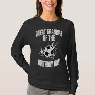 Great Grandpa Of The Birthday Boy Soccer Team Bday T-Shirt