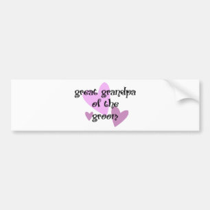 Great Grandpa of the Groom Bumper Sticker